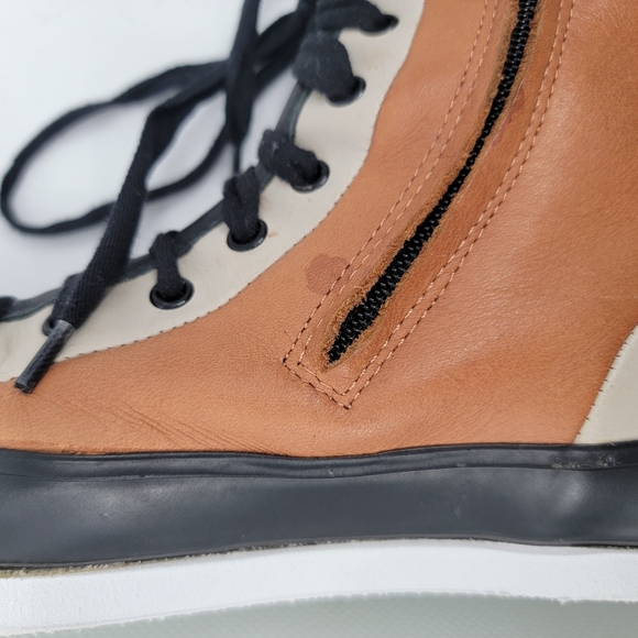 Camper Portol Boot Sneaker Hybrid EU 40 US 9 Tan Black Leather Neutral Shoes - Picture 15 of 16